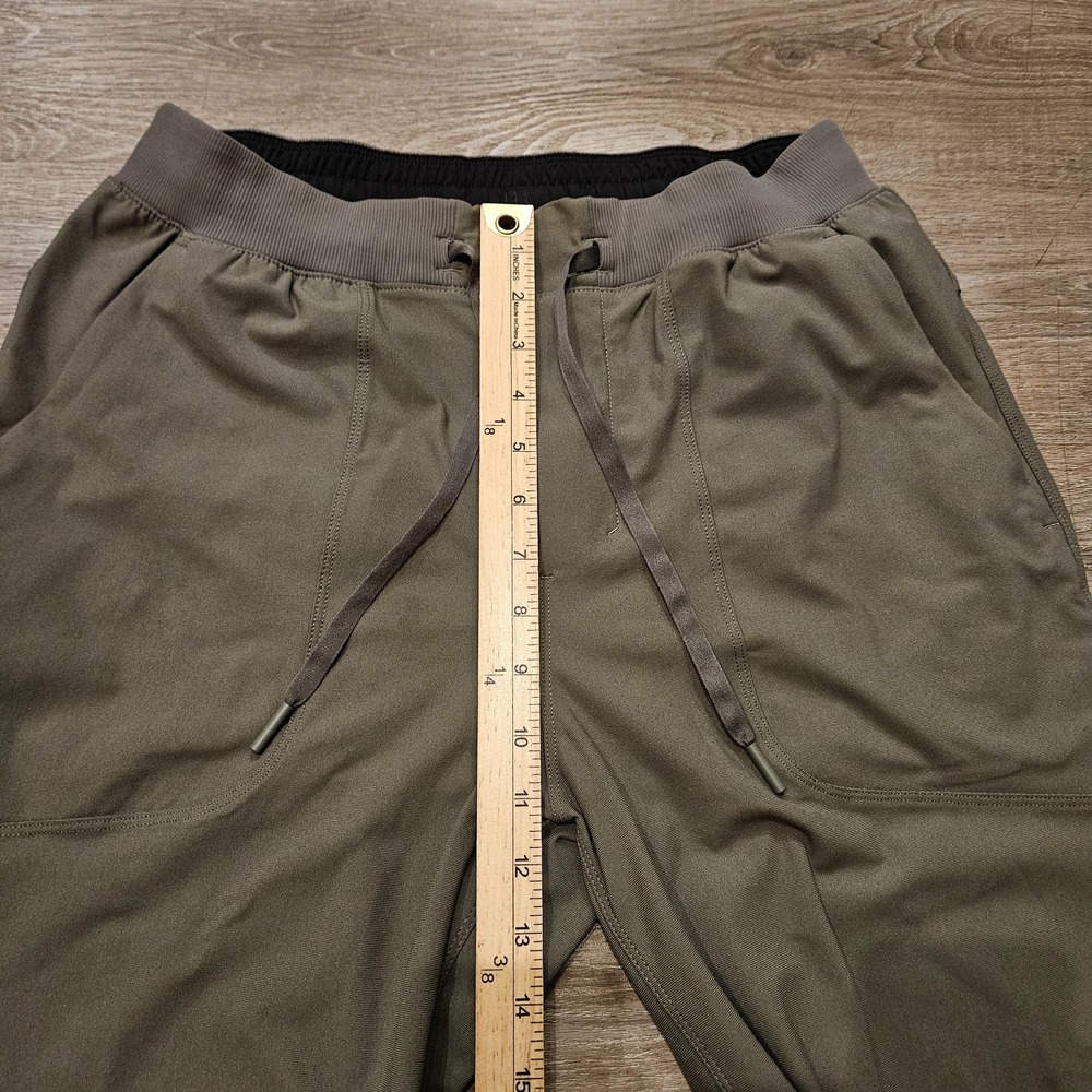 Lululemon ABC Jogger Tall Mens M Army Green‎ Warpstreme 32" Pants - Picture 5 of 11